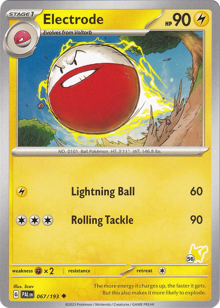 Electrode (067/193) (Pikachu Stamp #56) [Battle Academy 2024] | Exor Games Truro