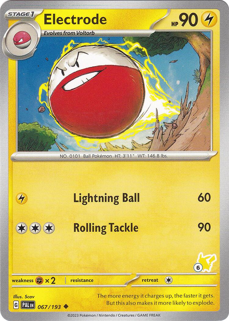 Electrode (067/193) (Pikachu Stamp #6) [Battle Academy 2024] | Exor Games Truro