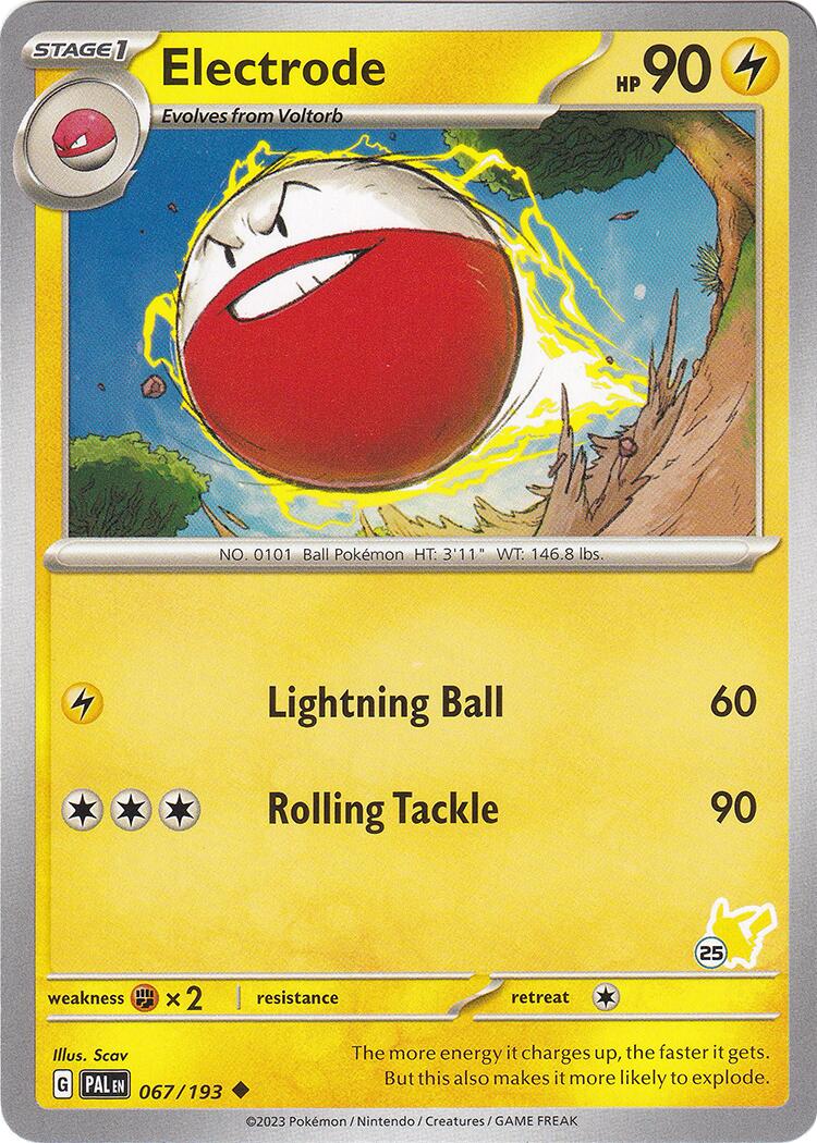 Electrode (067/193) (Pikachu Stamp #25) [Battle Academy 2024] | Exor Games Truro