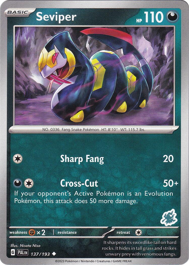 Seviper (137/193) (Darkrai Deck) [Battle Academy 2024] | Exor Games Truro