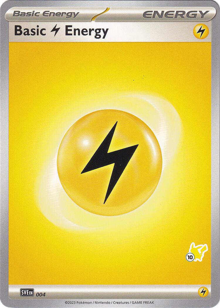 Basic Lightning Energy (004) (Pikachu Stamp #10) [Battle Academy 2024] | Exor Games Truro