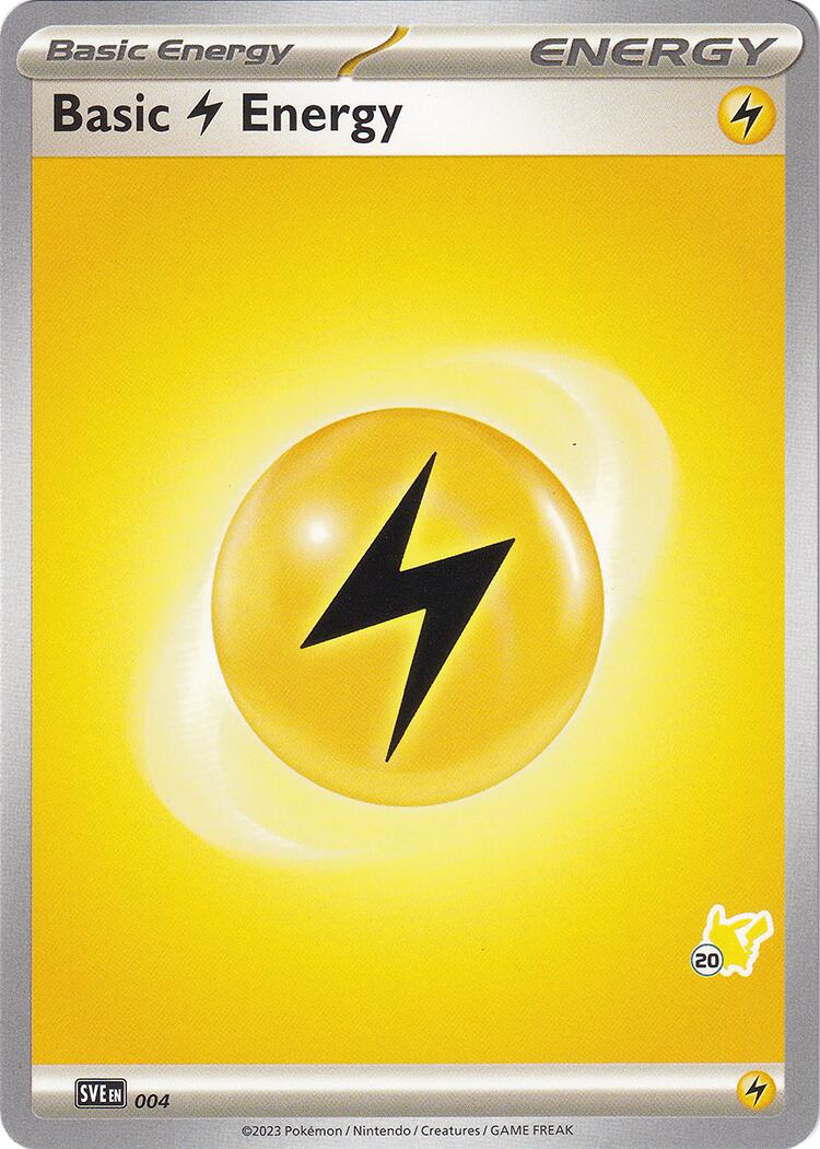 Basic Lightning Energy (004) (Pikachu Stamp #20) [Battle Academy 2024] | Exor Games Truro