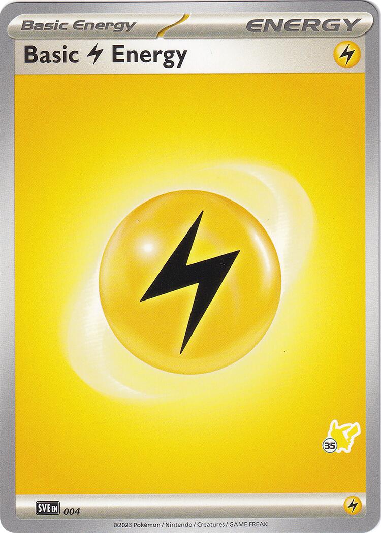 Basic Lightning Energy (004) (Pikachu Stamp #35) [Battle Academy 2024] | Exor Games Truro