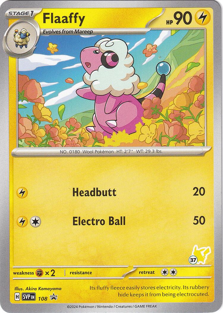 Flaaffy (108) (Pikachu Stamp #37) [Battle Academy 2024] | Exor Games Truro