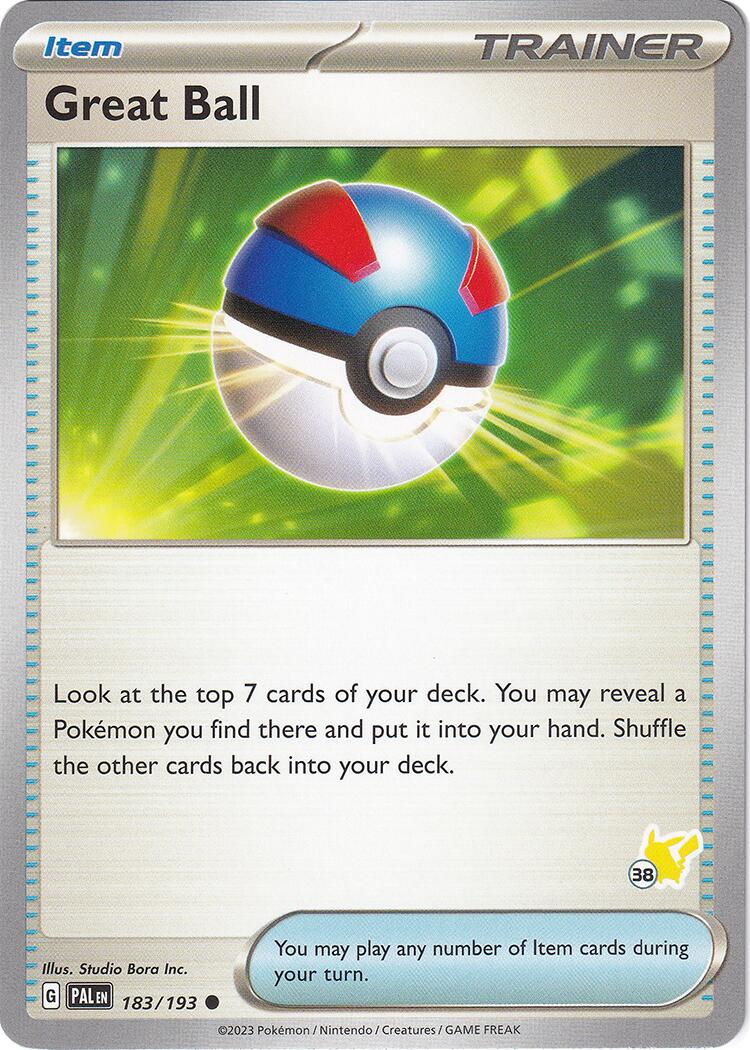 Great Ball (183/193) (Pikachu Stamp #38) [Battle Academy 2024] | Exor Games Truro