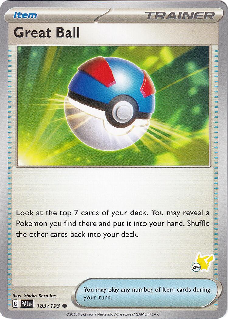 Great Ball (183/193) (Pikachu Stamp #49) [Battle Academy 2024] | Exor Games Truro