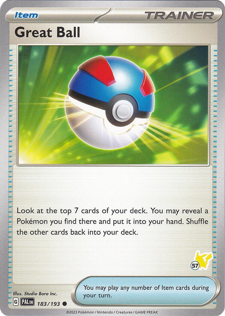 Great Ball (183/193) (Pikachu Stamp #57) [Battle Academy 2024] | Exor Games Truro
