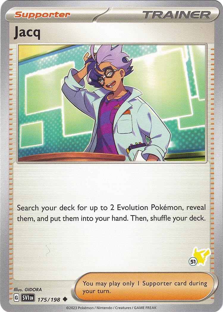 Jacq (175/198) (Pikachu Stamp #51) [Battle Academy 2024] | Exor Games Truro