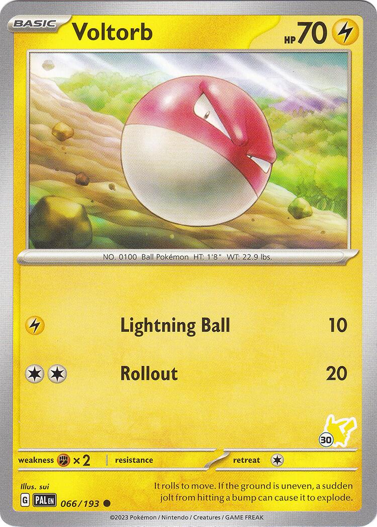 Voltorb (066/193) (Pikachu Stamp #30) [Battle Academy 2024] | Exor Games Truro