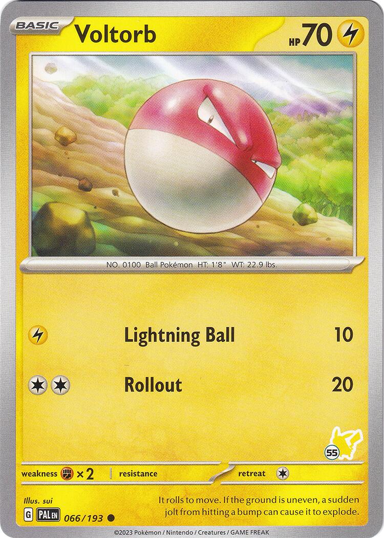 Voltorb (066/193) (Pikachu Stamp #55) [Battle Academy 2024] | Exor Games Truro