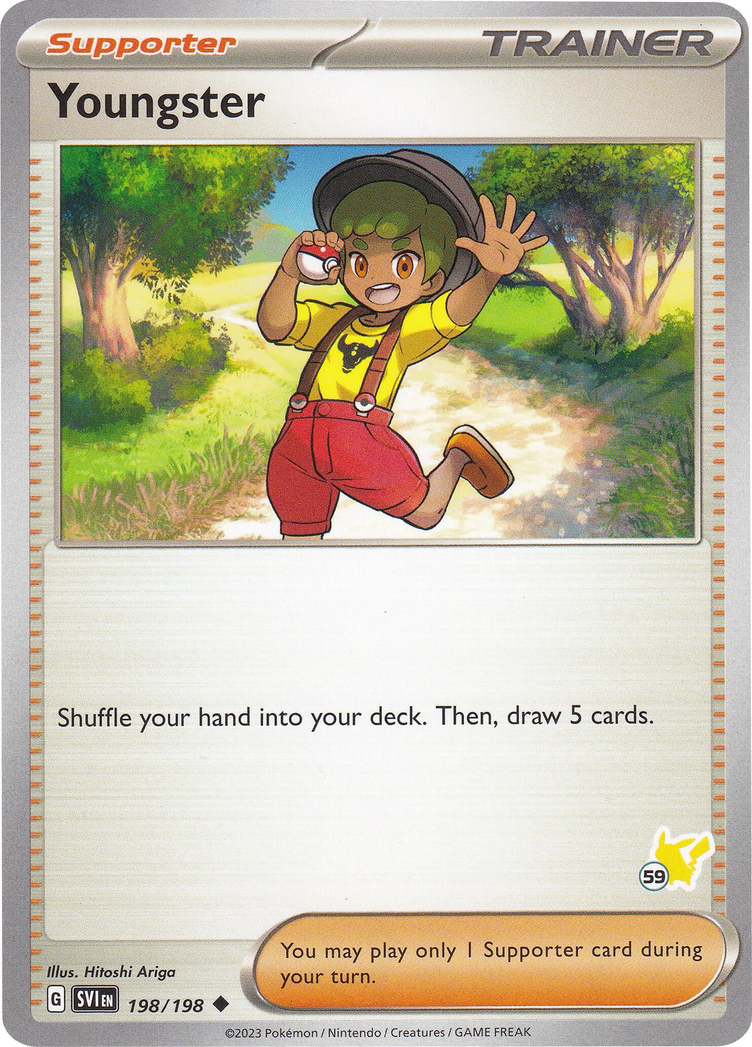 Youngster (198/198) (Pikachu Stamp #59) [Battle Academy 2024] | Exor Games Truro