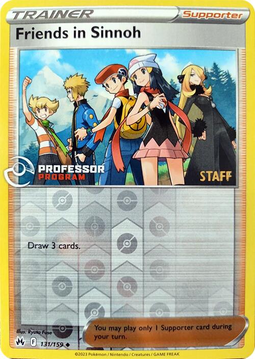 Friends in Sinnoh (131/159) (2023 Staff) [Professor Program Promos] | Exor Games Truro