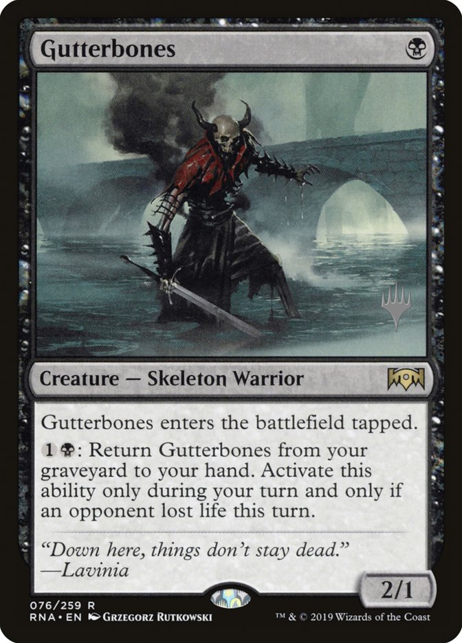 Gutterbones (Promo Pack) [Ravnica Allegiance Promos] | Exor Games Truro