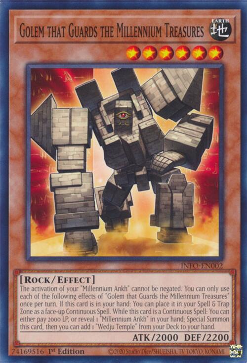 Golem that Guards the Millennium Treasures [INFO-EN002] Common | Exor Games Truro