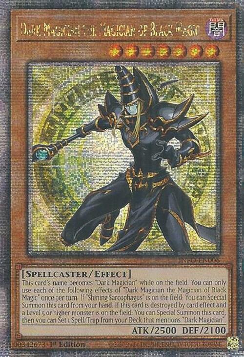Dark Magician the Magician of Black Magic (Quarter Century Secret Rare) [INFO-EN006] Quarter Century Secret Rare | Exor Games Truro