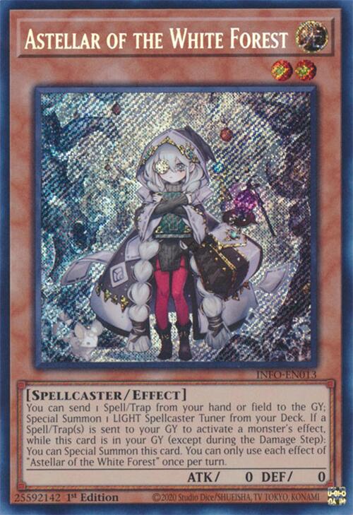 Astellar of the White Forest [INFO-EN013] Secret Rare | Exor Games Truro