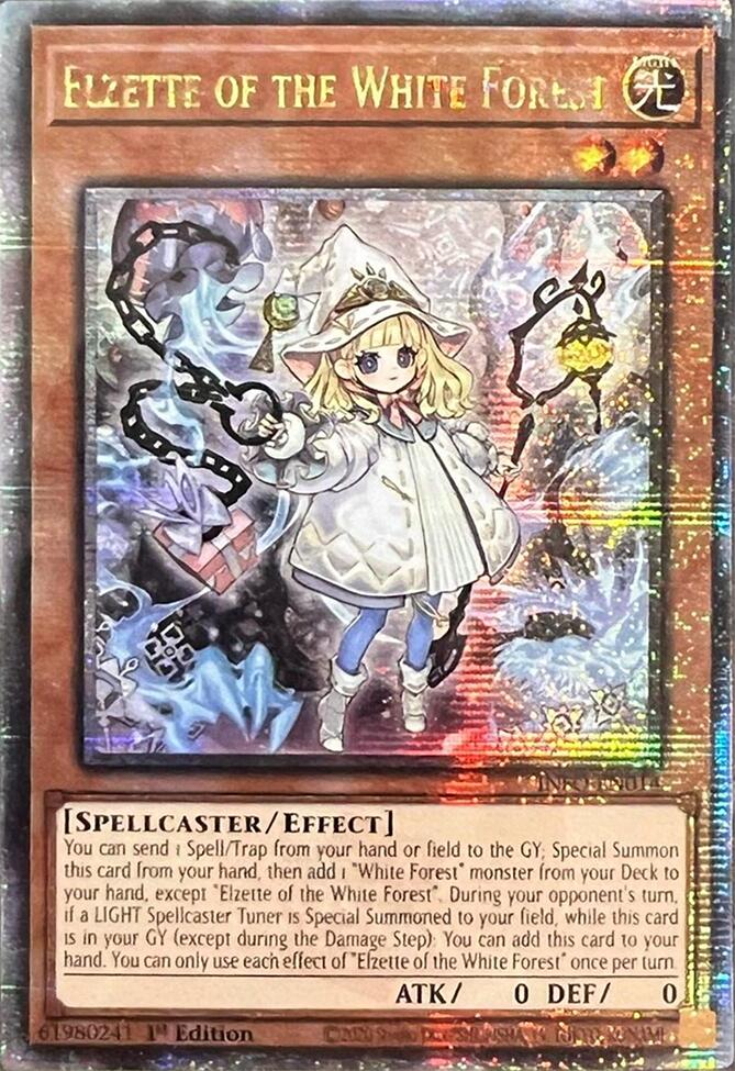 Elzette of the White Forest (Quarter Century Secret Rare) [INFO-EN014] Quarter Century Secret Rare | Exor Games Truro