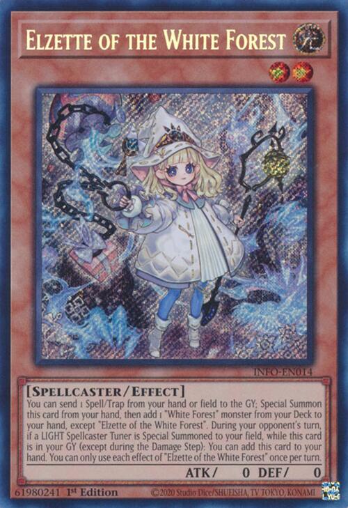 Elzette of the White Forest [INFO-EN014] Secret Rare | Exor Games Truro