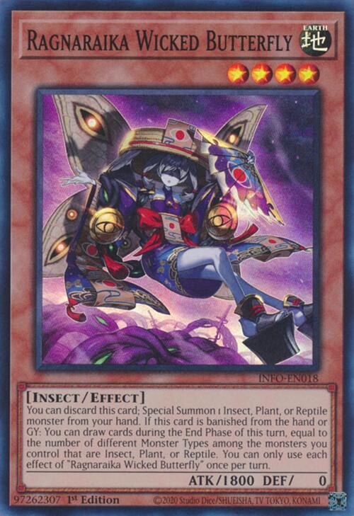 Ragnaraika Wicked Butterfly [INFO-EN018] Super Rare | Exor Games Truro