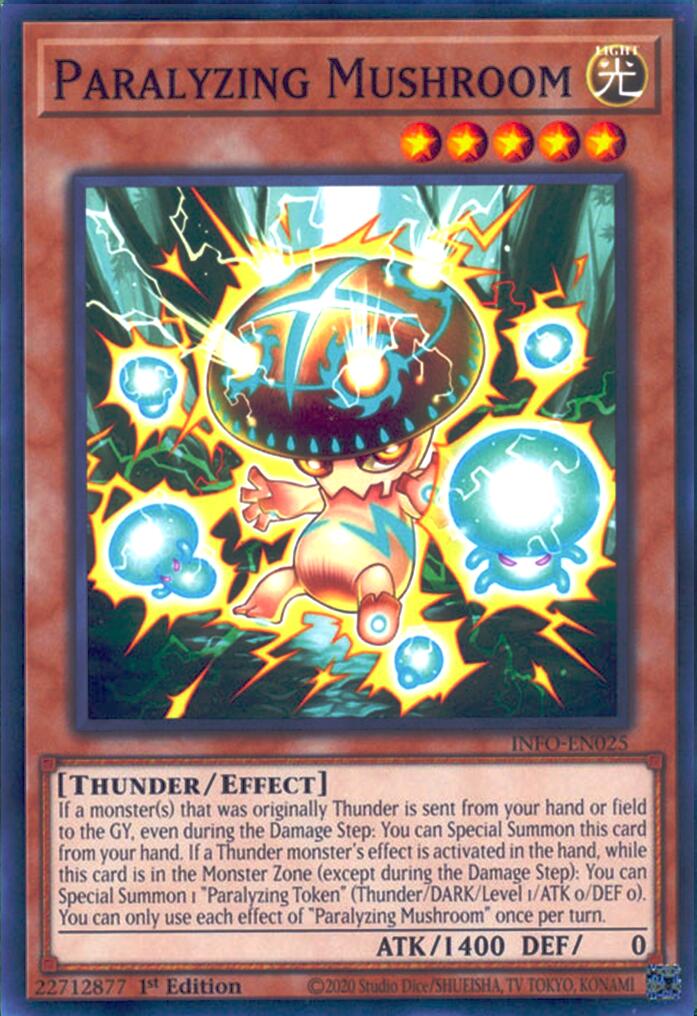 Paralyzing Mushroom [INFO-EN025] Common | Exor Games Truro