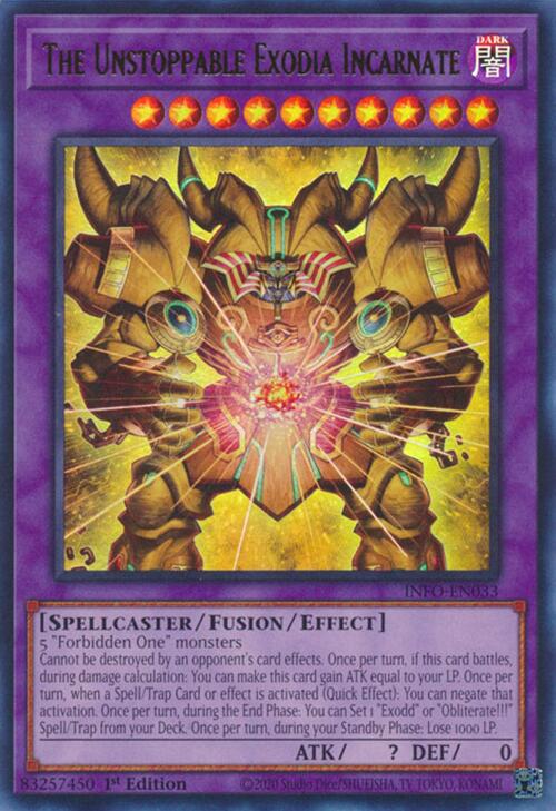 The Unstoppable Exodia Incarnate [INFO-EN033] Ultra Rare | Exor Games Truro