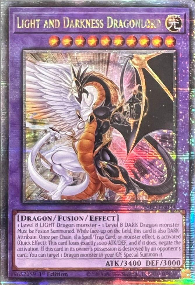 Light and Darkness Dragonlord (Quarter Century Secret Rare) [INFO-EN034] Quarter Century Secret Rare | Exor Games Truro