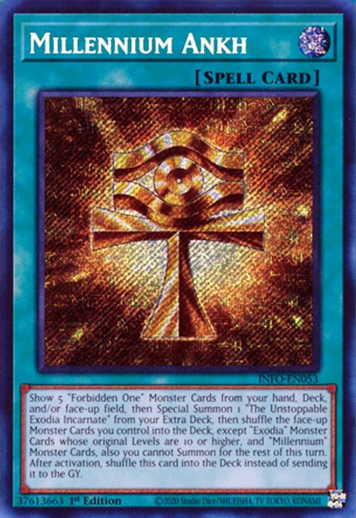 Millennium Ankh [INFO-EN053] Secret Rare | Exor Games Truro
