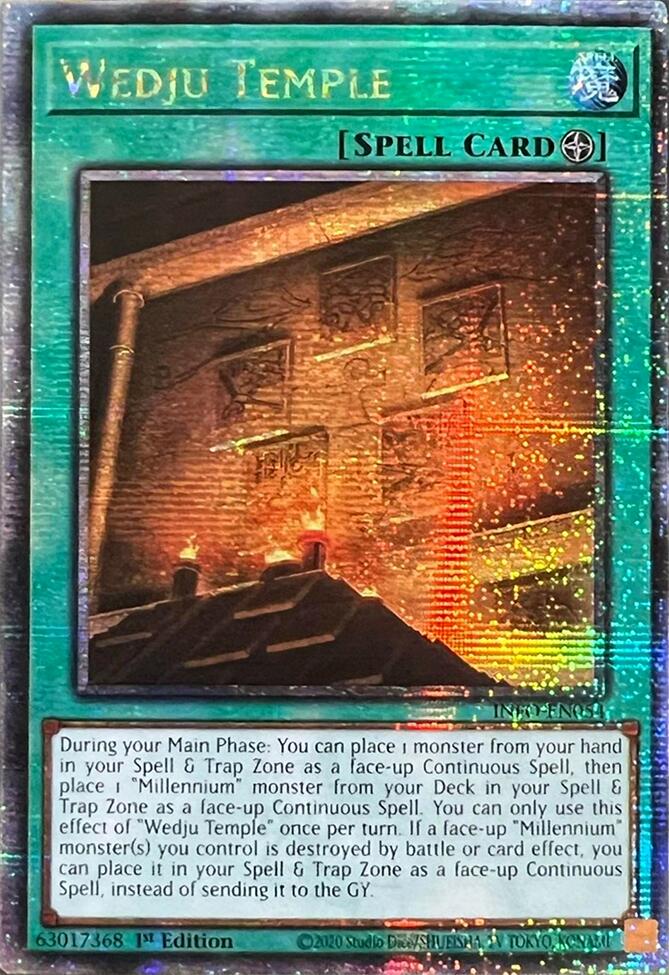 Wedju Temple (Quarter Century Secret Rare) [INFO-EN054] Quarter Century Secret Rare | Exor Games Truro