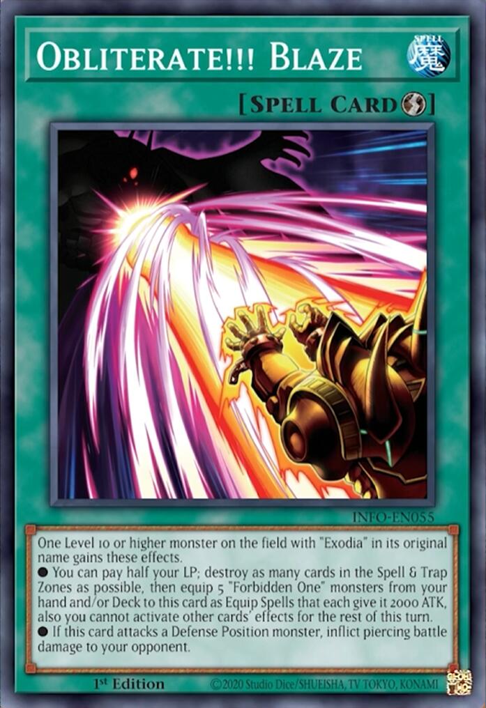 Obliterate!!! Blaze [INFO-EN055] Super Rare | Exor Games Truro