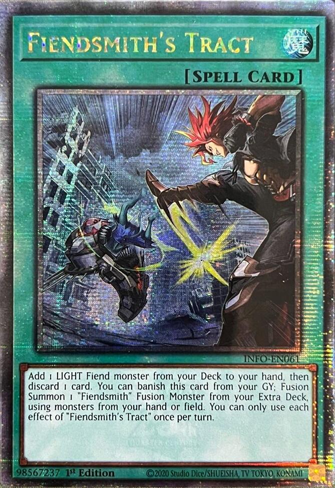 Fiendsmith's Tract (Quarter Century Secret Rare) [INFO-EN061] Quarter Century Secret Rare | Exor Games Truro