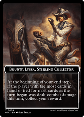 Bounty: Lyssa, Sterling Collector // Bounty Rules Double-Sided Token [Outlaws of Thunder Junction Commander Tokens] | Exor Games Truro