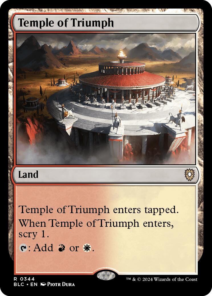 Temple of Triumph [Bloomburrow Commander] | Exor Games Truro