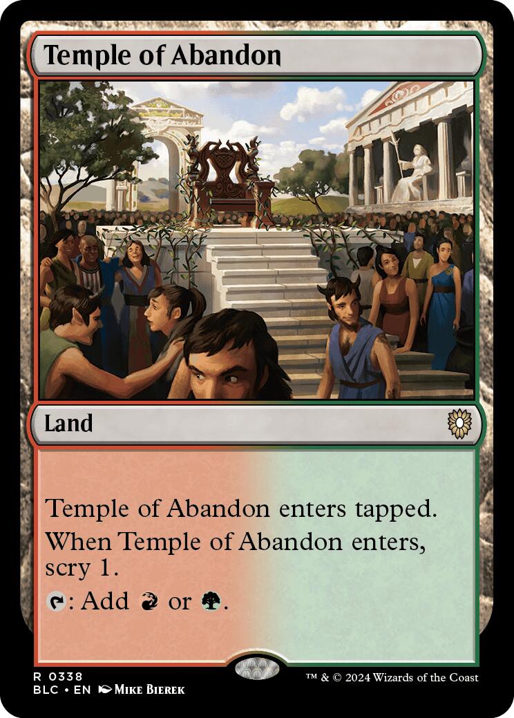 Temple of Abandon [Bloomburrow Commander] | Exor Games Truro