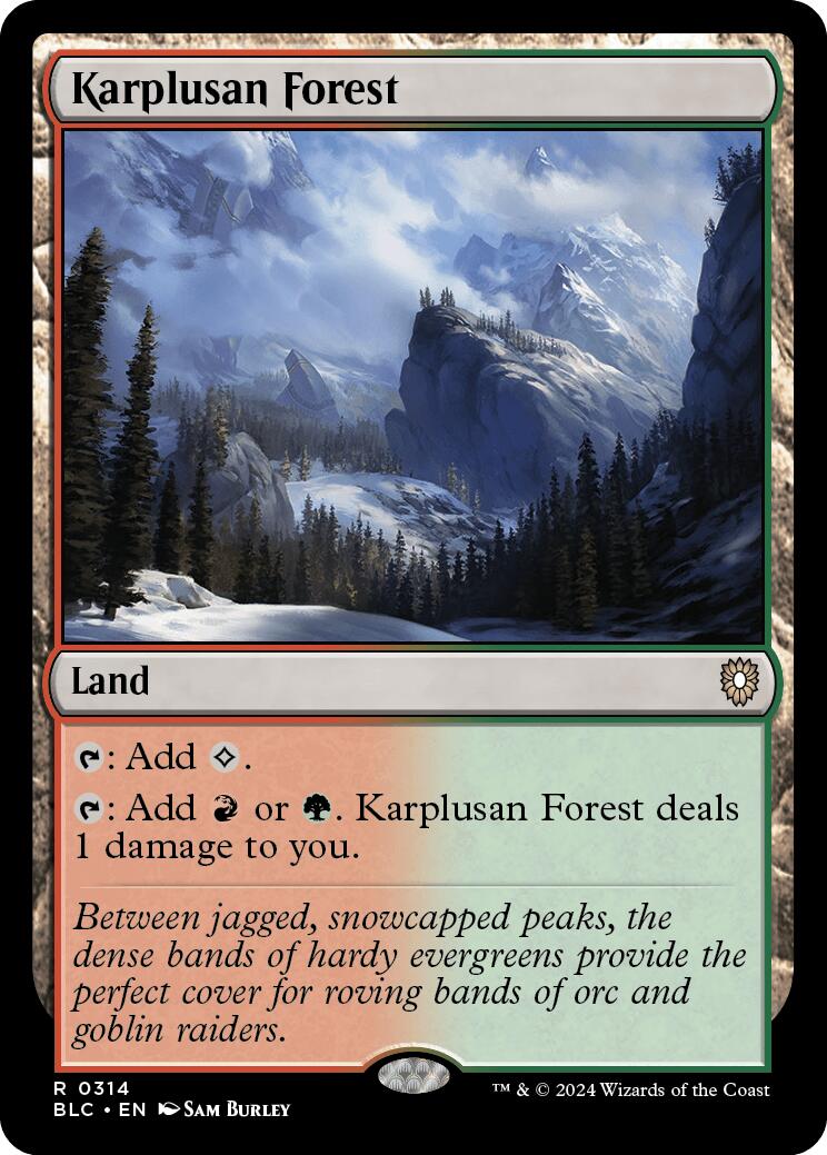 Karplusan Forest [Bloomburrow Commander] | Exor Games Truro