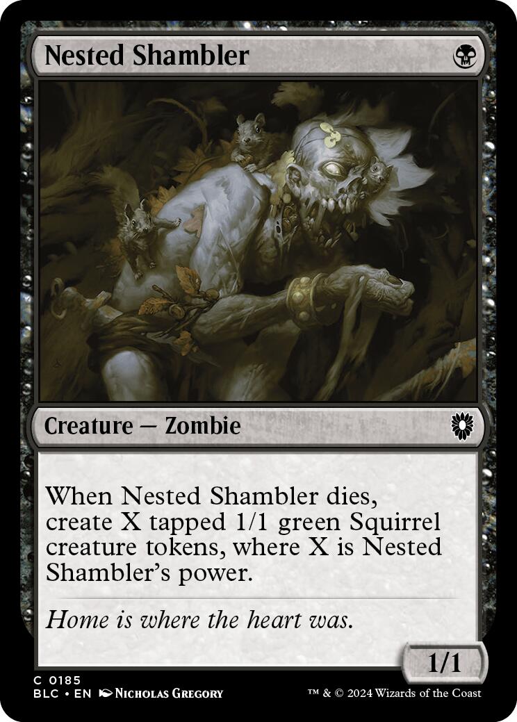 Nested Shambler [Bloomburrow Commander] | Exor Games Truro