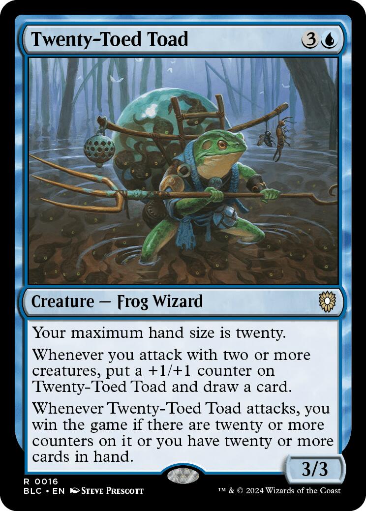 Twenty-Toed Toad [Bloomburrow Commander] | Exor Games Truro