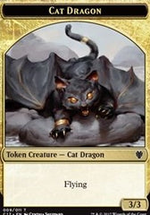 Cat Dragon // Dragon (006) Double-Sided Token [Commander 2017 Tokens] | Exor Games Truro