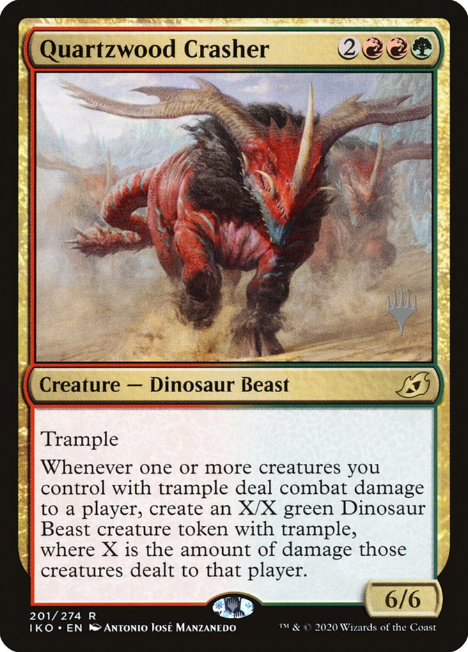 Quartzwood Crasher (Promo Pack) [Ikoria: Lair of Behemoths Promos] | Exor Games Truro