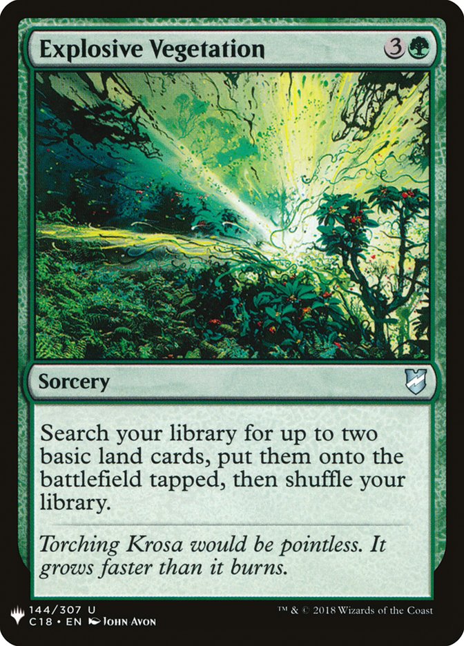 Explosive Vegetation [Mystery Booster] | Exor Games Truro