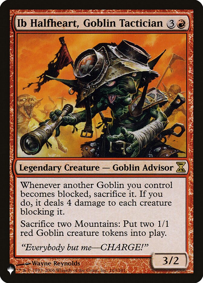 Ib Halfheart, Goblin Tactician [The List] | Exor Games Truro