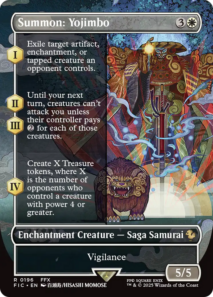 Summon: Yojimbo (Borderless) [FINAL FANTASY Commander] | Exor Games Truro