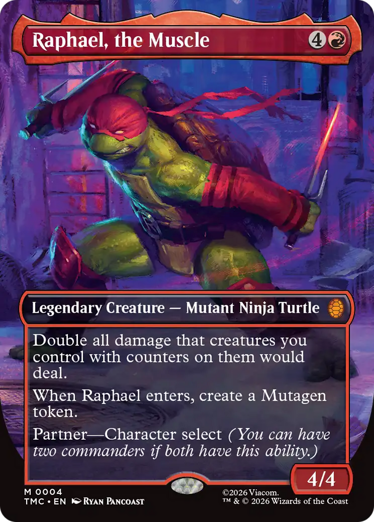 Raphael, the Muscle (Borderless) [Teenage Mutant Ninja Turtles Commander] | Exor Games Truro