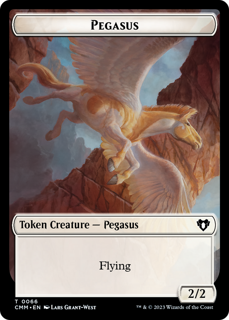 Copy (54) // Pegasus Double-Sided Token [Commander Masters Tokens] | Exor Games Truro