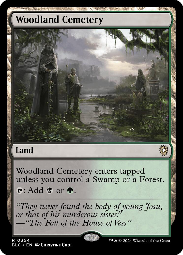 Woodland Cemetery [Bloomburrow Commander] | Exor Games Truro