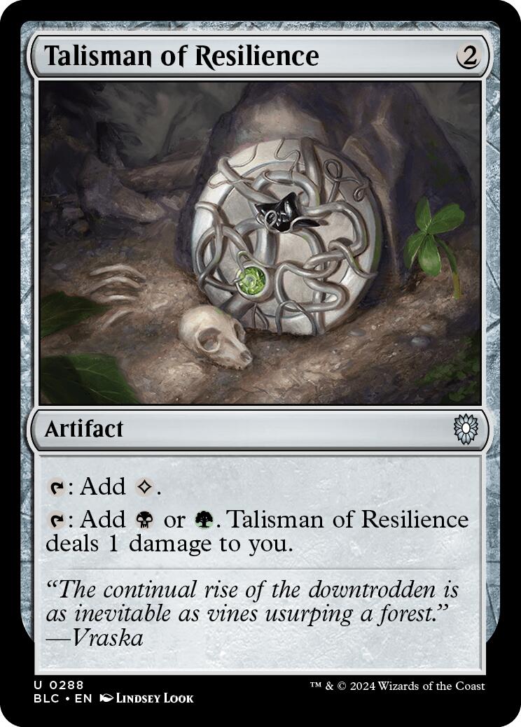 Talisman of Resilience [Bloomburrow Commander] | Exor Games Truro