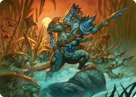 Persistent Marshstalker Art Card [Bloomburrow Art Series] | Exor Games Truro