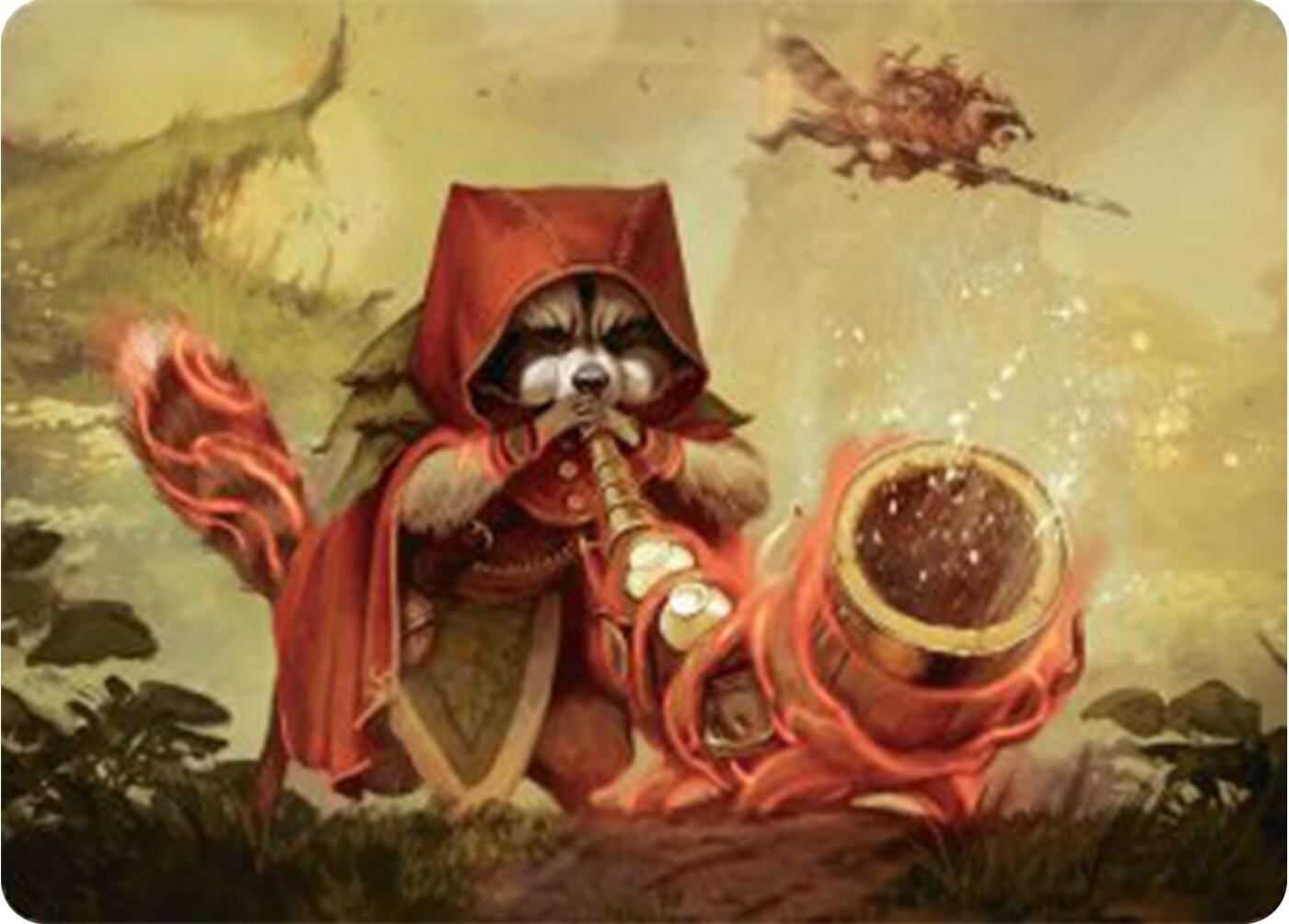 Raccoon Rallier Art Card [Bloomburrow Art Series] | Exor Games Truro