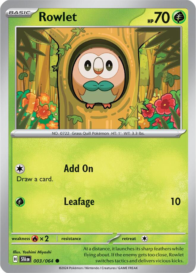 Rowlet (003/064) [Scarlet & Violet: Shrouded Fable] | Exor Games Truro