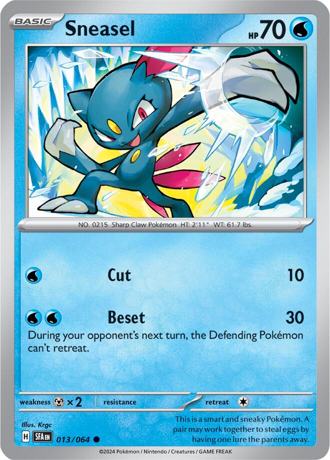 Sneasel (013/064) [Scarlet & Violet: Shrouded Fable] | Exor Games Truro