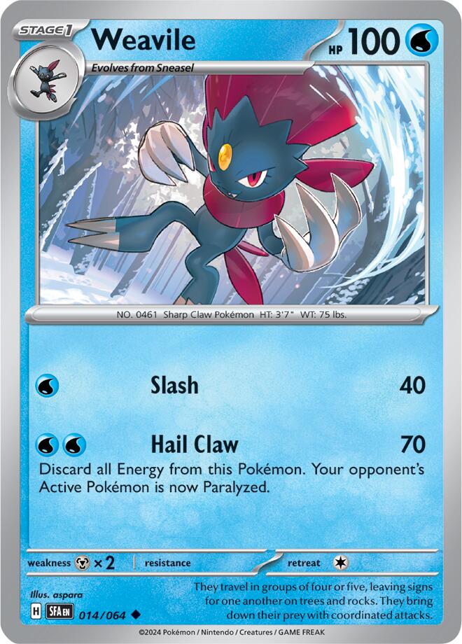 Weavile (014/064) [Scarlet & Violet: Shrouded Fable] | Exor Games Truro